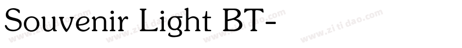 Souvenir Light BT字体转换